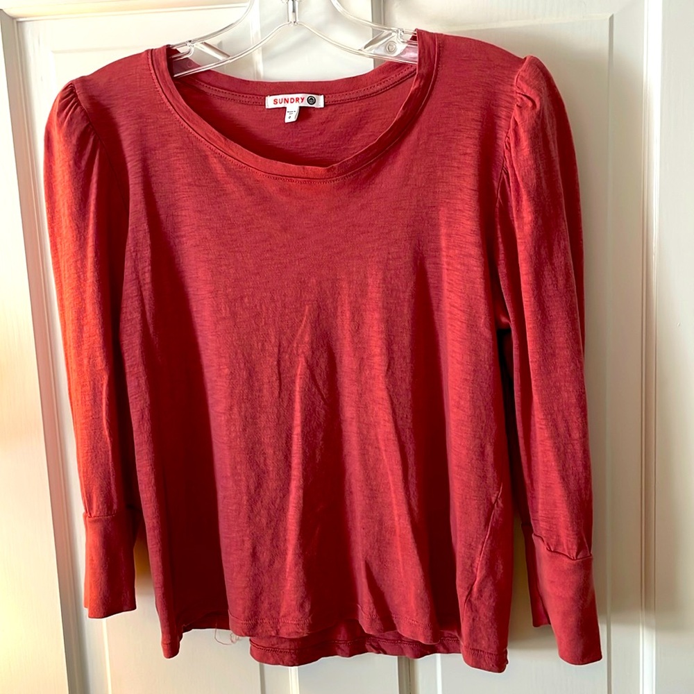 Gorgeous, girly, feminine, Sundry, dusty, pink, long sleeve tshirt XS 💖